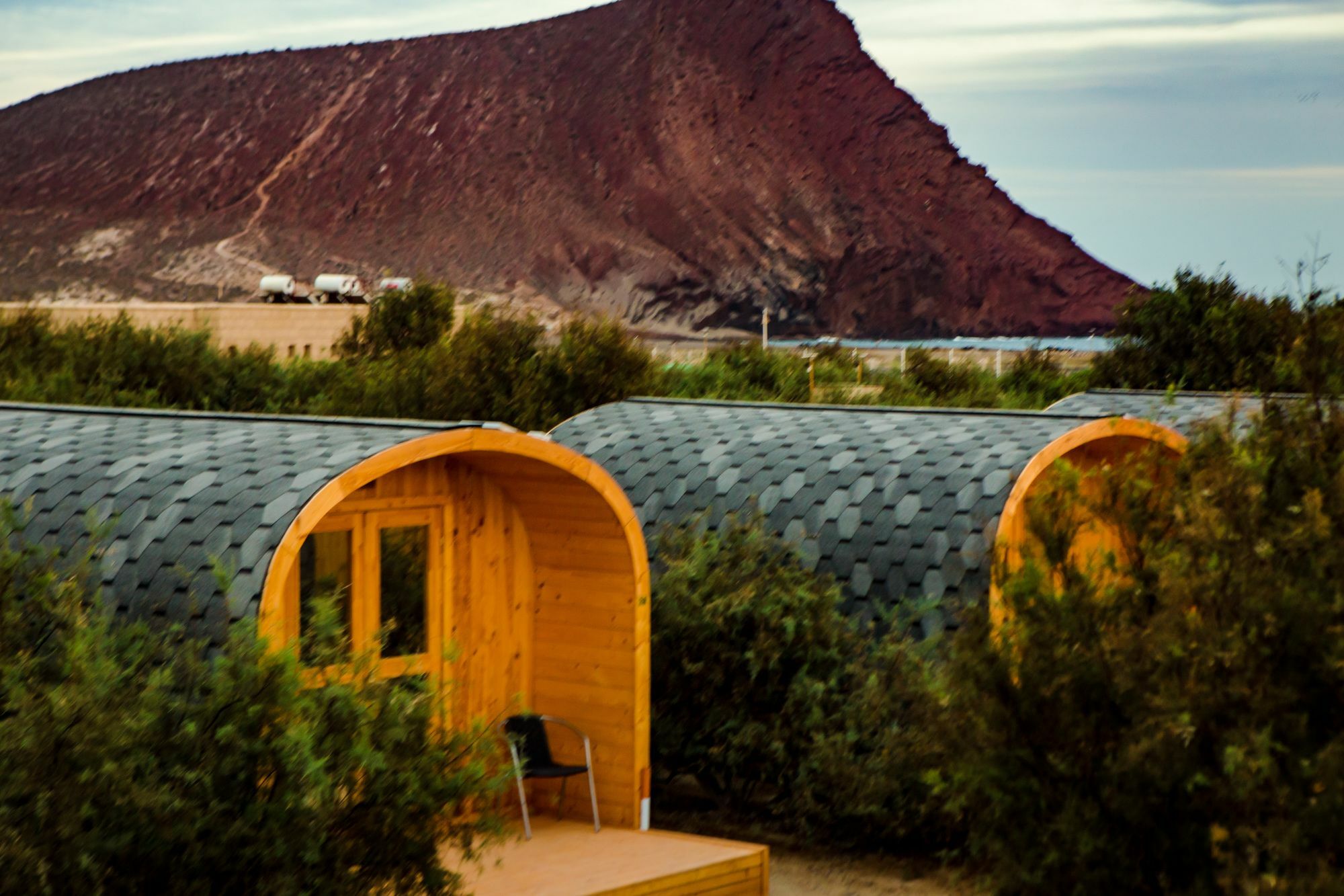 Eco-Wooden Houses Camping Montana Roja El Médano Esterno foto