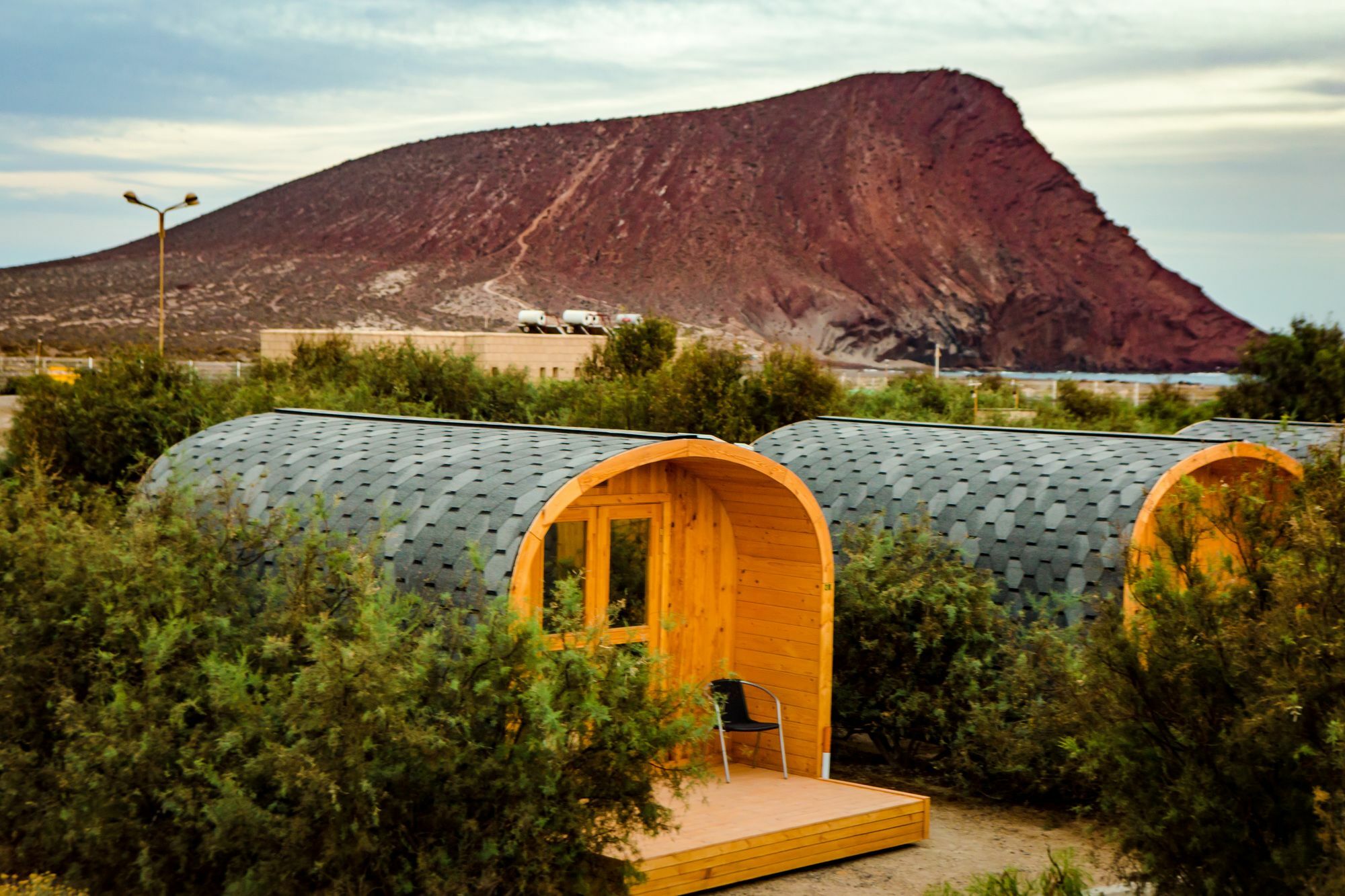 Eco-Wooden Houses Camping Montana Roja El Médano Esterno foto