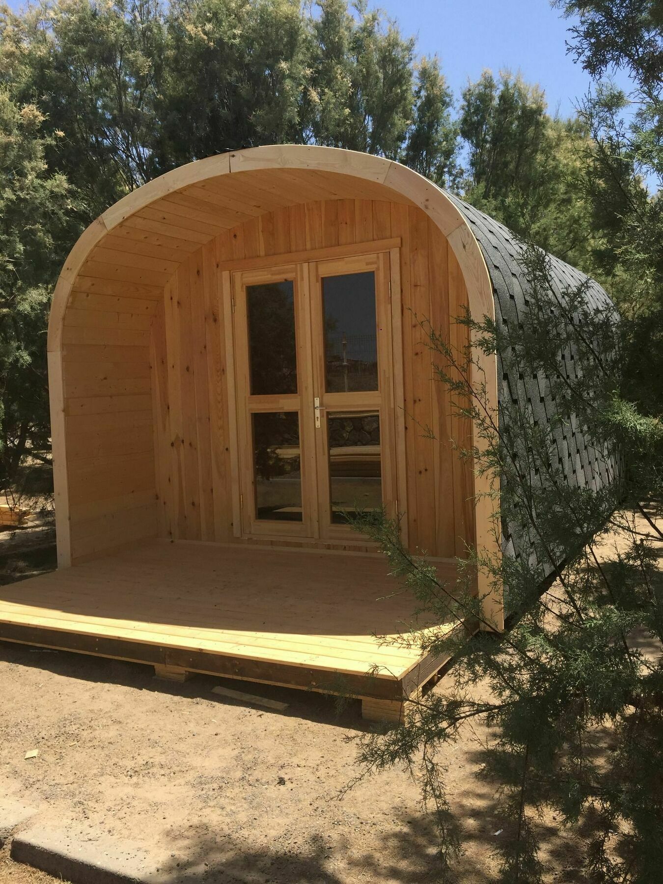 Eco-Wooden Houses Camping Montana Roja El Médano Esterno foto